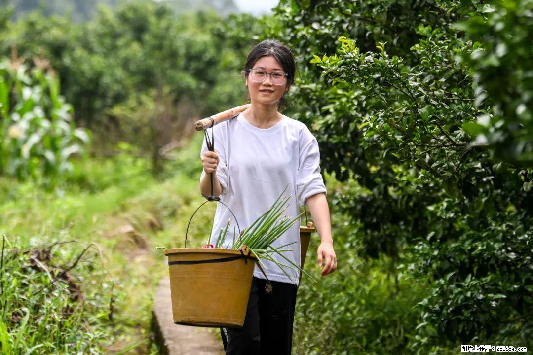 全网追的“扁担女孩”，找了一份暑假工，时薪12元 - 长葛生活资讯 - 长葛28生活网 changge.28life.com